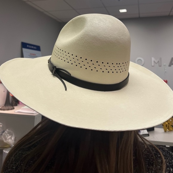Rodeo Cowgirl or cowboy western stiff hat made in Mexico / preowned size medium - Picture 5 of 15